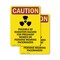 Signmission Radiation & Laser Sign, 7 in H x 5 in W, Vinyl Decal, Rectangle OS-2PACK-CR-D-57-V-10248 - alternate 1